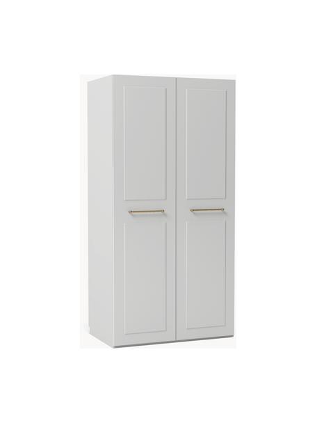Modulární skříň s otočnými dveřmi Charlotte, šířka 100 cm, více variant, Šedá, Interiér Basic, Š 100 x V 200 cm