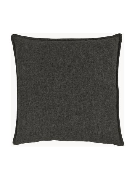 Cojín sofá Lennon, Tapizado: 100% poliéster, Gris antracita, An 60 x L 60 cm