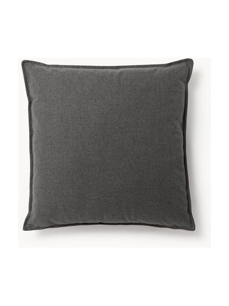 Sofa-Kissen Lennon, Bezug: 100 % Polyester, Webstoff Anthrazit, B 60 x L 60 cm