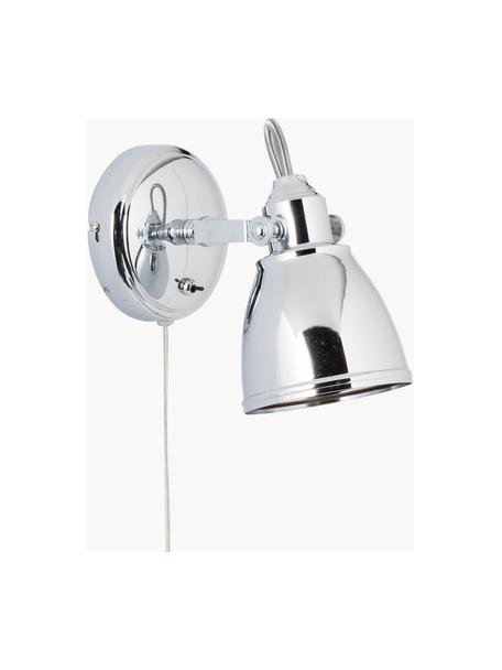 Nastaviteľná nástenná lampa so zástrčkou Fjallbacka, Chrómová, H 20 x V 17 cm
