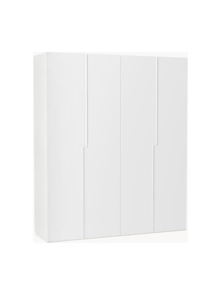 Armadio componibile con ante battenti Leon, larg. 200 cm, in diverse varianti, Bianco, Interno Classic, larg. 200 x alt. 236 cm