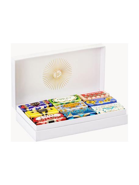 Geschenkbox Porto mit Mini-Seifen, 10er-Set, Weiß, Bunt, B 23 x T 13 cm