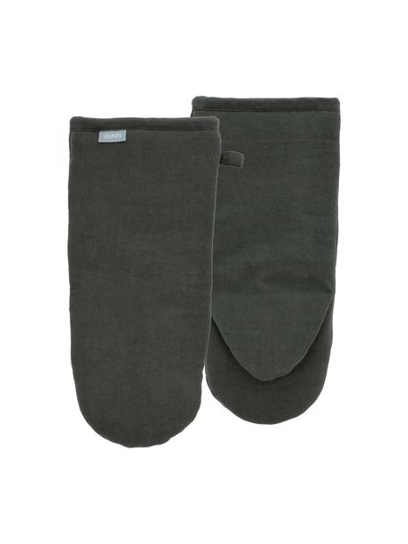 Rękawica kuchenna Soft, 2 szt., 100% bawełna, Ciemny  zielony, S 19 x D 36 cm
