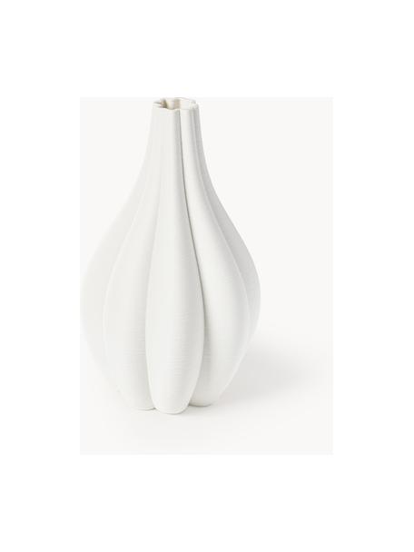 Grand vase décoratif en porcelaine Melody, Porcelaine, Blanc, Ø 23 x haut. 40 cm