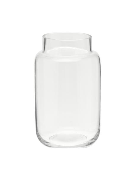 Grand vase transparent Lasse, Verre, Transparent, ∅ 13 x haut. 22 cm