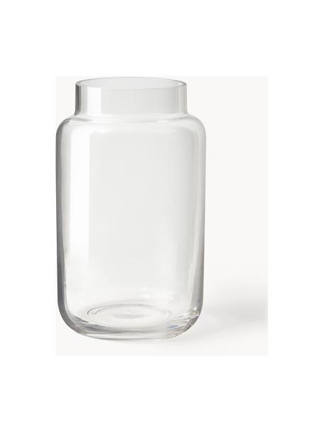 Glas-Vase Lasse, H 22 cm, Glas, Transparent, Ø 13 x H 22 cm