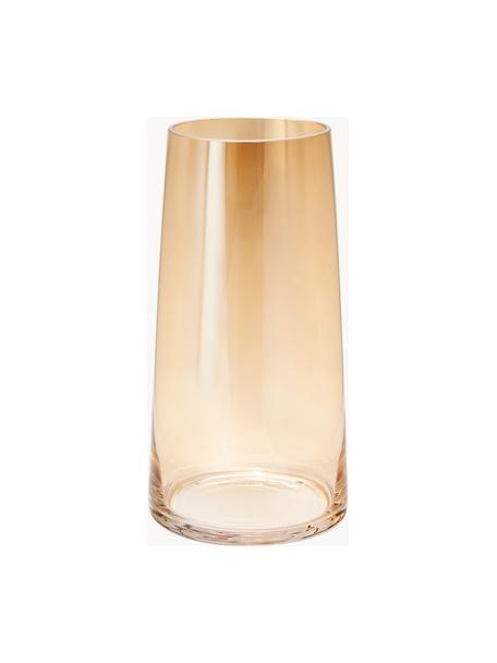Mundgeblasene Glas-Vase Myla, Glas, Hellbraun, Ø 14 x H 28 cm