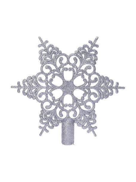 Špice na vánoční stromeček Adele, Umělá hmota, Stříbrná, Ø 19 cm, V 19 cm