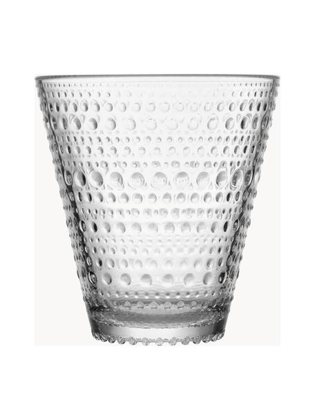 Wassergläser Kastehelmi, 2 Stück, Glas, Transparent, Ø 9 x H 10 cm, 300 ml