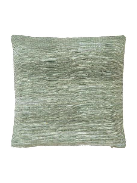 Poťah na vankúš so štruktúrovaným povrchom Aline, 100 % polyester, Zelená, Š 45 x D 45 cm