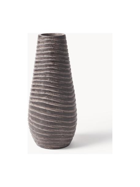 Dekorativní váza Garonne, Cement, Tmavě hnědá, Ø 14 cm, V 34 cm