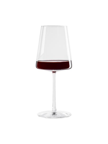 Bicchiere vino rosso in cristallo a forma di cono Power 6 pz, Cristallo, Trasparente, Ø 9 x Alt. 23 cm, 520 ml