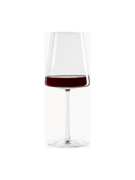 Copas de vino tinto de cristal Power, 6 uds., Cristal, Transparente, Ø 9 x Al 23 cm, 520 ml