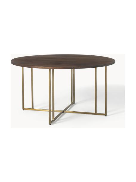 Okrúhly jedálenský stôl z mangového dreva Luca, v rôznych veľkostiach, Mangové drevo, odtiene zlatej, Ø 140 cm