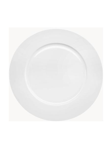 Dinerbord à table van beenderporselein, 6 stuks, Beenderporselein (porselein)
Fine Bone China is een zacht porselein, dat zich vooral onderscheidt door zijn briljante, doorschijnende glans., Wit, Ø 28 cm
