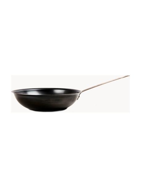 Wok K7, Fer, enduit, Noir, argenté, Ø 30 x haut. 7 cm