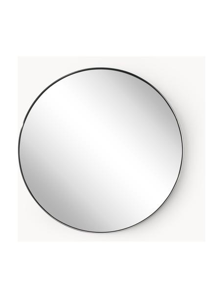 Okrągłe lustro ścienne z metalową ramą Lacie, Odcienie srebrnego, Ø 72 cm