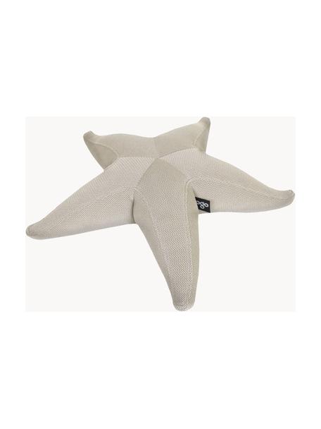 Pouf sacco piccolo da esterno fatto a mano Starfish, Rivestimento: 70% PAN + 30% PES, imperm, Beige chiaro, Larg. 83 x Lung. 83 cm