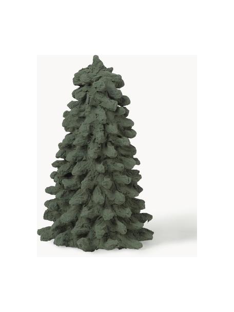 Sapins décoratifs Pulp, 2 pièces, Pâte de coton, Vert foncé, Ø 8 x haut. 16 cm