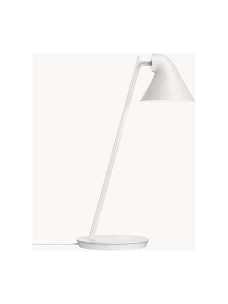 Dimmbare LED-Schreibtischlampe NJP, Lampenschirm: Aluminium, beschichtet, Lampenfuß: Stahl, beschichtet, Weiß, Ø 16 x H 42 cm