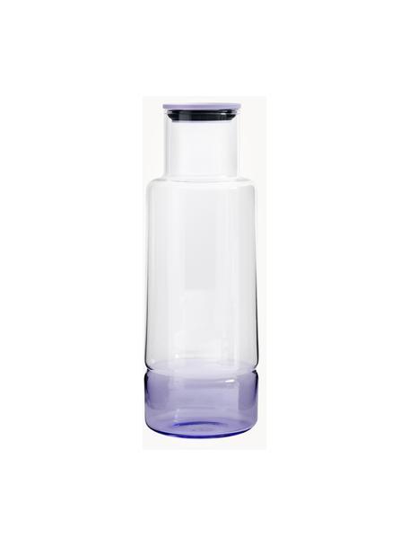 Wasserkaraffe Billund mit Farbverlauf, 1 L, Deckel: Biokomposit, Transparent, Lila, 1 L