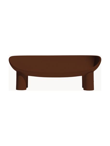 Sofa z tworzywa sztucznego Roly Poly (2-osobowa), Tworzywo sztuczne, Ciemny brązowy, S 175 x W 62 cm