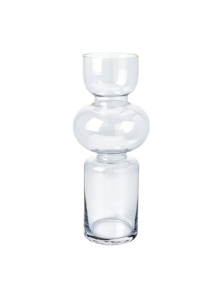 Vase en verre soufflé bouche Clea, Verre, Bleu, Ø 13 x haut. 30 cm