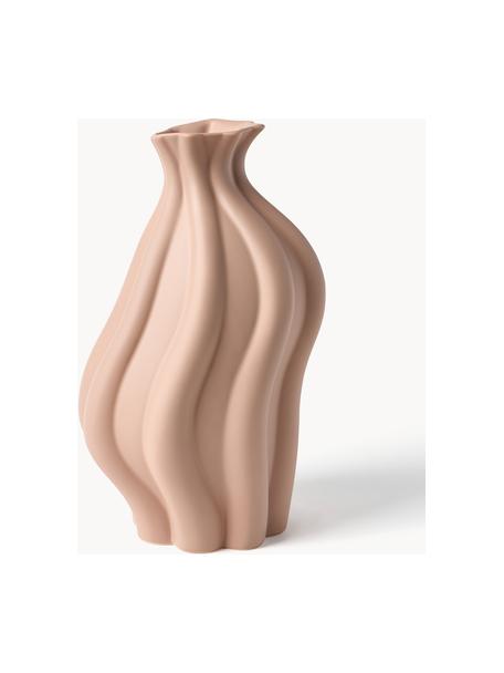 Keramická váza Blom, V 33 cm, Keramika, Broskvová, Š 19 cm, V 33 cm