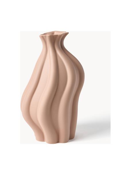 Vase Blom aus Keramik, Keramik, Apricot, H 33 cm