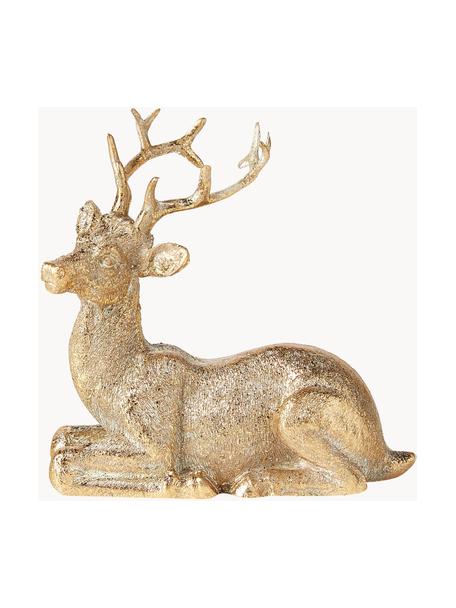 Figura decorativa Harry, Poliresina, Dorado con efecto envejecido, An 10 x Al 9 cm