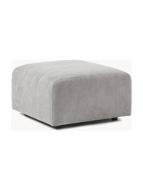 Pouf Lena, Tissu gris clair, larg. 76 x prof. 76 cm