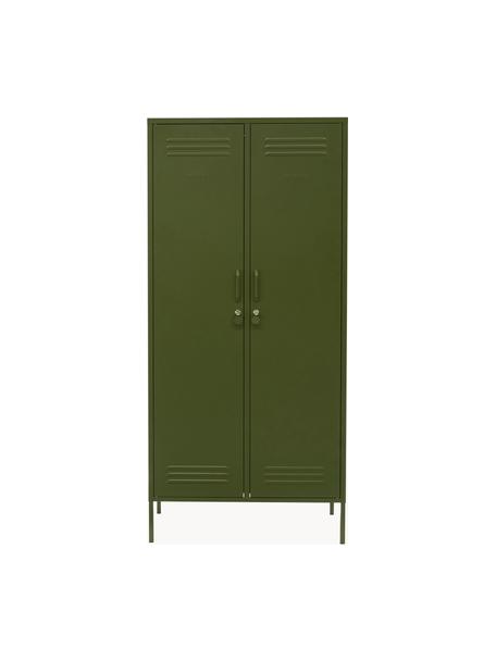 Szafa The Twinny, Stal malowana proszkowo, Ciemny zielony, S 85 x W 183 cm