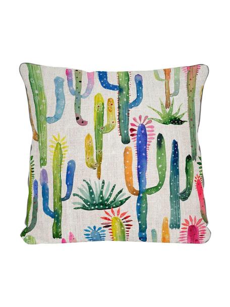Cojín Cactus, con relleno, Multicolor, An 45 x L 45 cm
