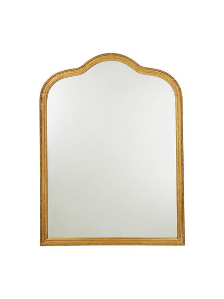 Espejo de pared de madera Muriel, estilo barroco, Parte trasera: tablero de fibras de dens, Espejo: cristal, Dorado, An 90 x Al 120 cm