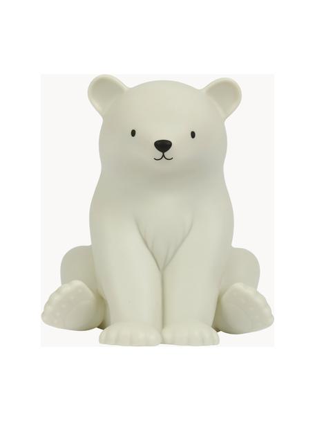 Veilleuse avec fonction minuterie Polar Bear, intensité lumineuse variable, Plastique, Beige clair, larg. 16 x haut. 18 cm