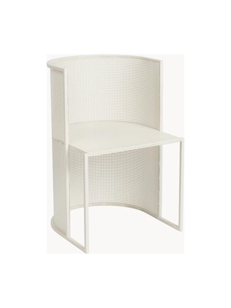 Chaise de jardin Bauhaus, Acier, revêtement par poudre, Blanc crème, larg. 51 x prof. 53 cm