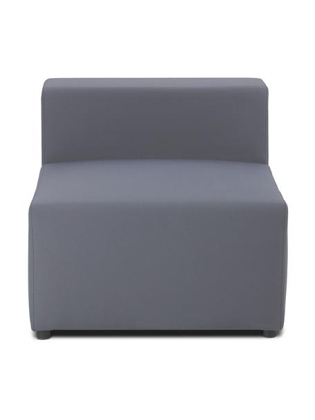 Modulo centrale da esterno Simon, Rivestimento: 88% poliestere, 12% polie, Struttura: piastra serigrafica, impe, Tessuto grigio scuro, Larg. 75 x Prof. 105 cm
