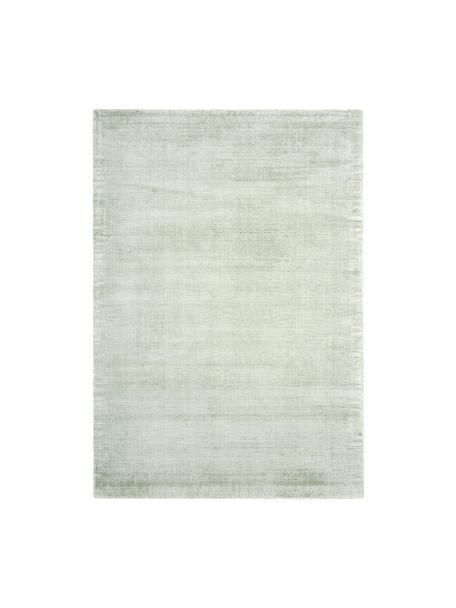 Ręcznie tkany dywan z wiskozy Jane, Szałwiowy zielony, S 80 x D 150 cm (Rozmiar XS)