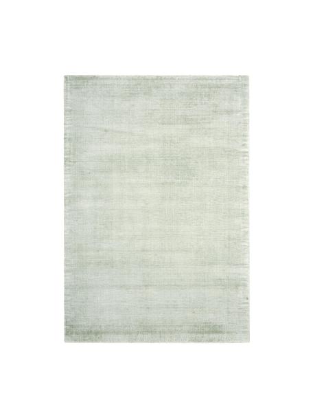 Tapis en viscose tissé main Jane, Vert sauge, larg. 160 x long. 230 cm (taille M)