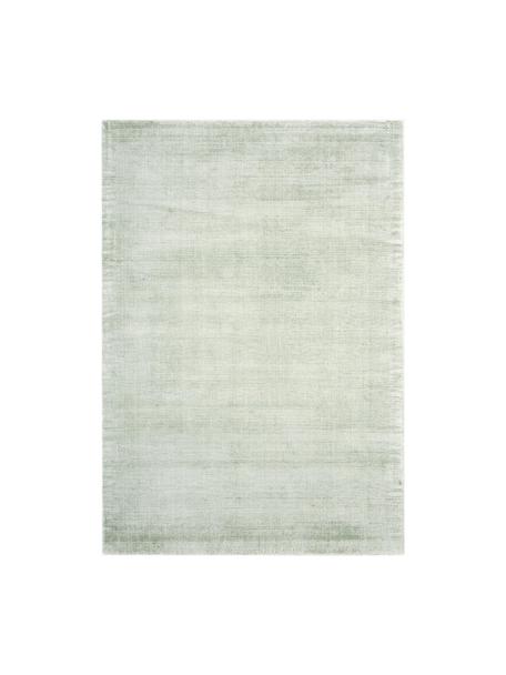 Tapis en viscose tissé main Jane, Vert sauge, larg. 80 x long. 150 cm (taille XS)