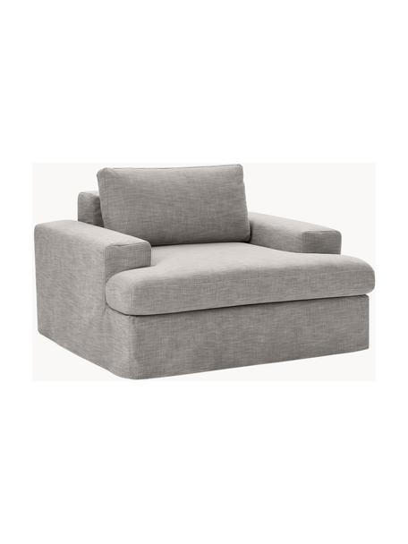 Sillón con tapizado desenfundable Russell, Tapizado: 100% algodón Alta resiste, Estructura: madera de pino maciza, co, Patas: plástico Este producto es, Tejido gris, An 103 x F 112 cm