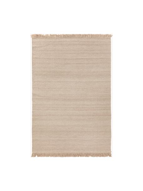 Alfombra artesanal de lana con flecos Lars, 60% lana, 20% algodón, 20% poliéster

Las alfombras de lana se pueden aflojar durante las primeras semanas de uso, la pelusa se reduce con el uso diario., Beige, An 160 x L 230 cm (Tamaño M)