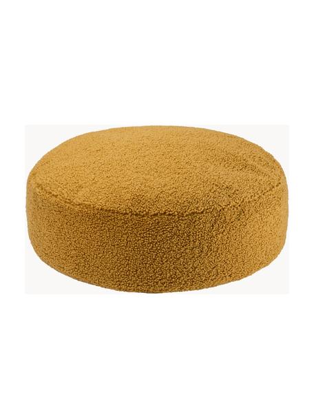 Kinder-Pouf Sugar aus Teddy, Ø 65 cm, Teddy Senfgelb, Ø 65 x H 20 cm