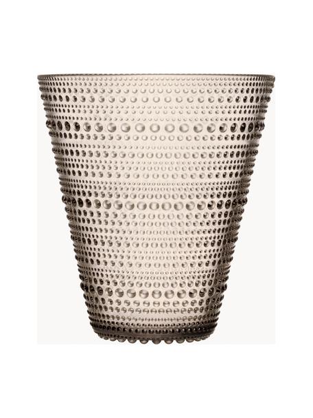 Glas-Vase Kastehelmi, Glas, Beige, transparent, Ø 14 x H 15 cm