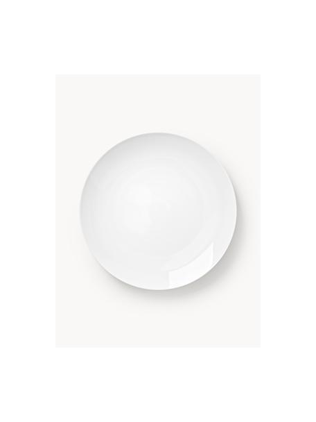 Platos llanos de porcelana Delight Modern, 4 uds., Porcelana, Blanco, Ø 27 cm