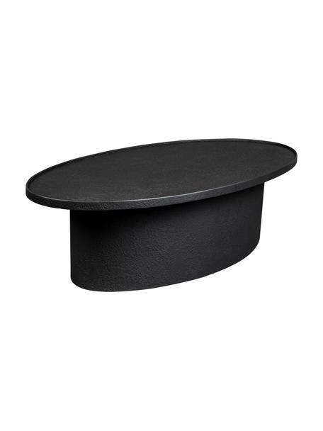 Table basse ovale Winston, Noir, larg. 120 x haut. 32 cm