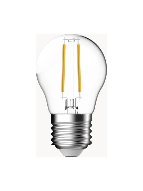 Malá žárovka E27, stmívatelná, teplá bílá, 1 ks, Transparentní, Ø 5 cm, V 8 cm