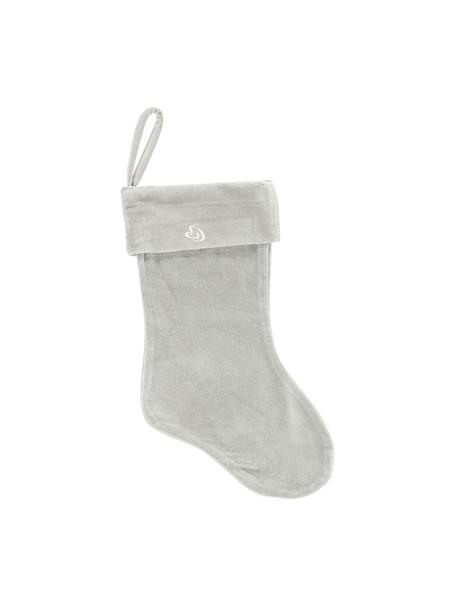 Calza fatta a mano Mistle, Cotone, Grigio chiaro, Larg. 23 x Alt. 39 cm