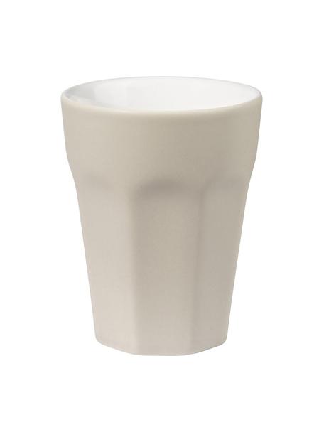 Tazas de café expresso Ti Amo, 2 uds., Gres, Beige, Ø 6 x Al 8 cm, 100 ml