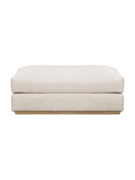 Tabouret de canapé Vienna, Tissu beige, larg. 114 x prof. 70 cm